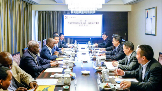 坦桑尼亚驻华参赞一行到AG真人集团交流座谈